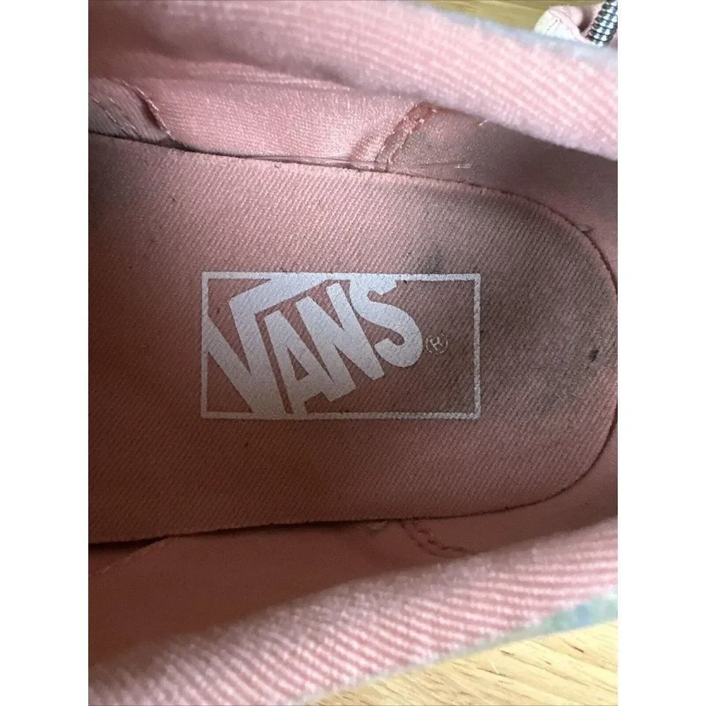 7 Vans Doheny Tie Dye Skate Shoes Sneakers Lace Up‎ Pink Yellow 721356 Womens 7